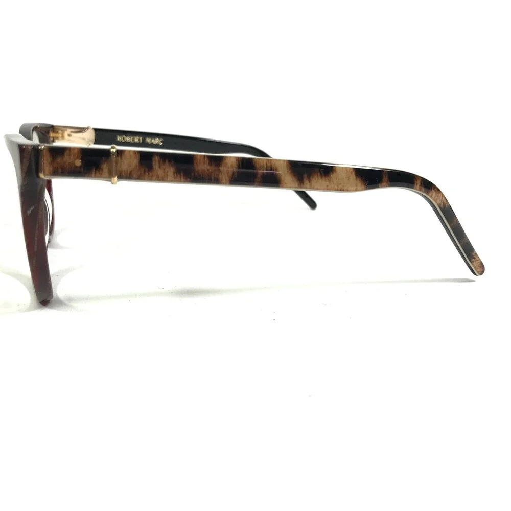 Robert Marc Eyeglasses Frames ORYX-RHS Brown Round Full Rim 52-18-135